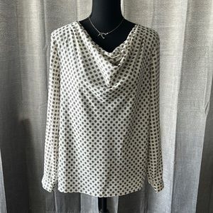 Patterned Talbots Tunic Blouse